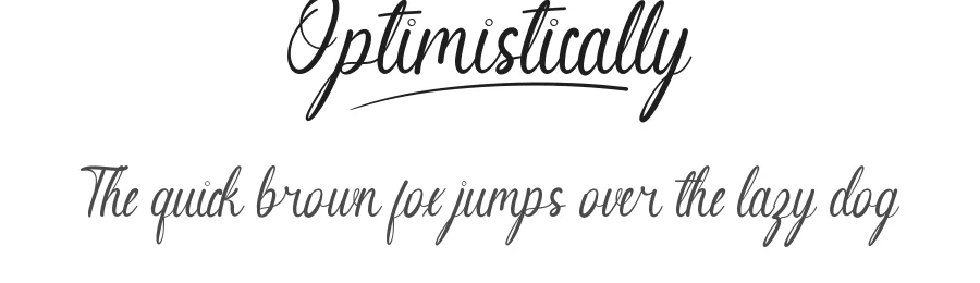 Optimistically