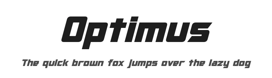 Optimus by Pixel Sagas — Display Font
