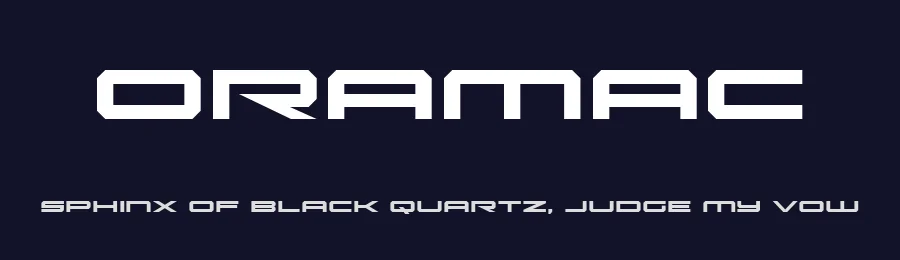 Oramac by Iconian Fonts — Display Font — thumbnail 2