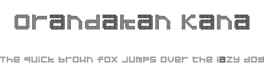 Orandakan Kana by www.jarchive.org — Display Font