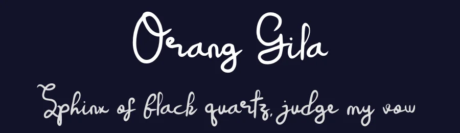 Orang Gila by Pidco Art — Script Handwritten Font — thumbnail 2