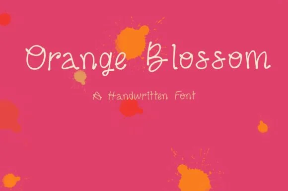 Orange Blossom Font by SENSE LIBRARY by SENSE LIBRARY — Script Handwritten Font