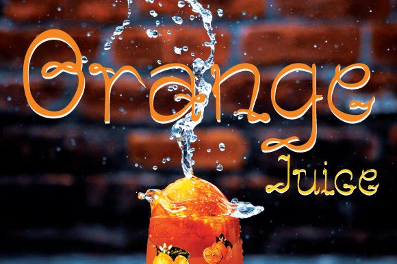 Orange Juice Font by Dedi Art Studio by Dedi Art Studio — Script Handwritten Font