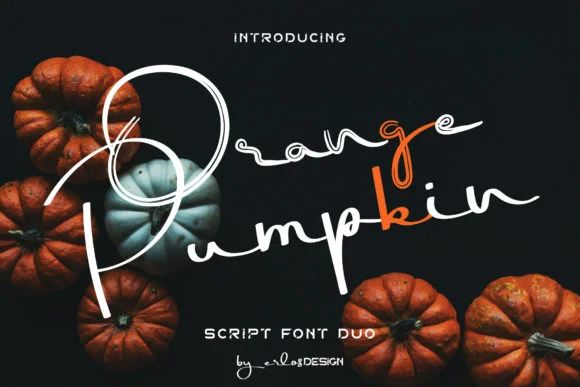 Orange Pumpkin Font by erlosDESIGN — Script Handwritten Font