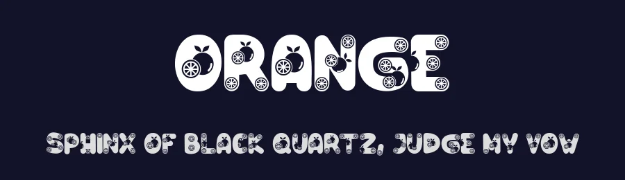 Orange by Rusd — Decorative Font — thumbnail 2