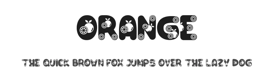 Orange by Rusd — Decorative Font