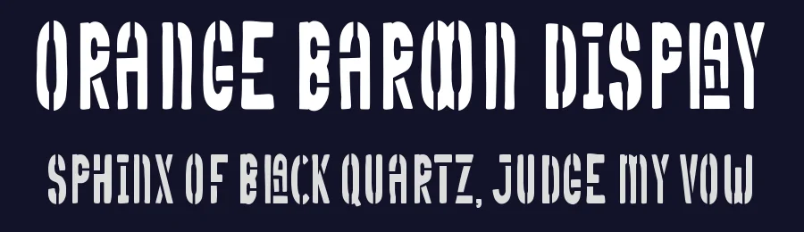 Orange Baroon Display by Attype Studio — Decorative Font — thumbnail 2