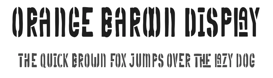 Orange Baroon Display by Attype Studio — Decorative Font