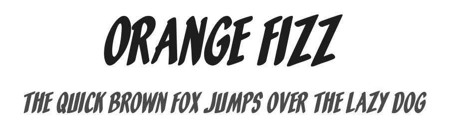 Orange Fizz by Blambot β Decorative Font