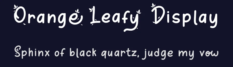 Orange Leafy Display by Attype Studio — Decorative Font — thumbnail 2