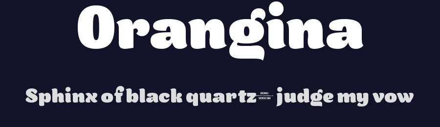 Orangina by Anita Jürgeleit — Decorative Font — thumbnail 2
