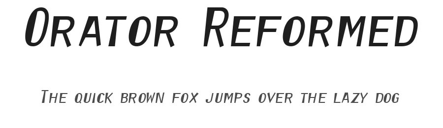Orator Reformed