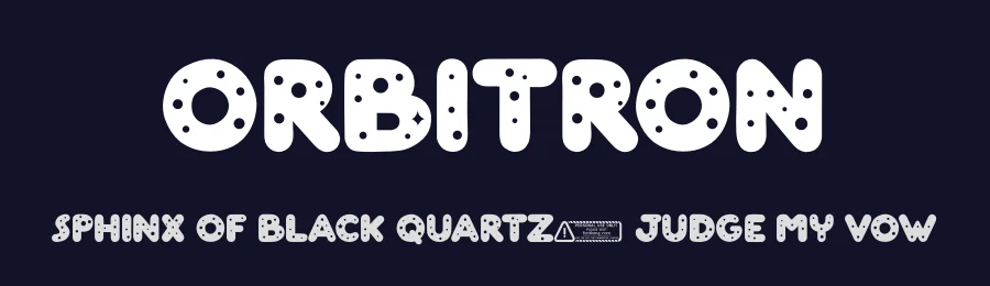 Orbitron by Kong Font — Decorative Font — thumbnail 2