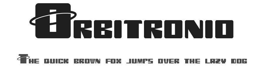 Orbitronio by Etherbrian — Display Font