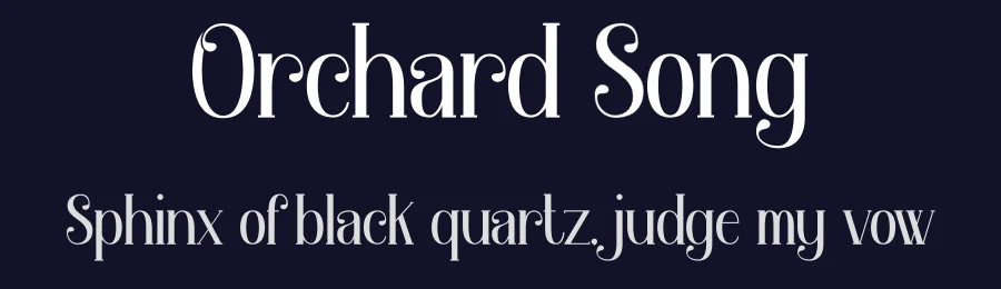 Orchard Song by Typefactoryco — Decorative Font — thumbnail 2