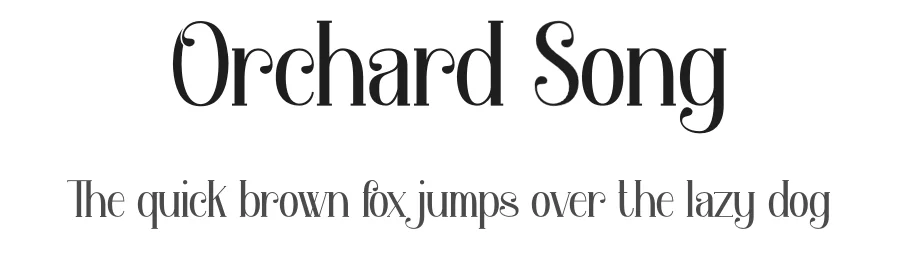 Orchard Song by Typefactoryco β Decorative Font