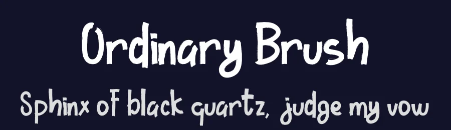 Ordinary Brush by Debut Studio — Decorative Font — thumbnail 2