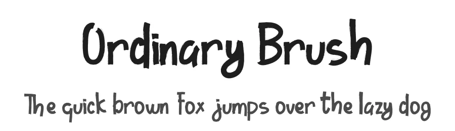 Ordinary Brush by Debut Studio — Decorative Font