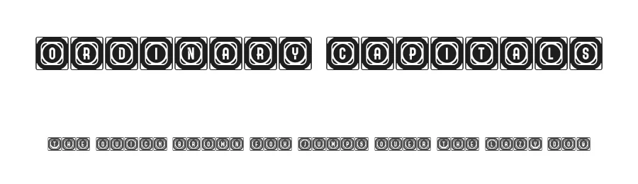 Ordinary Capitals