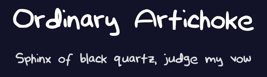 Ordinary Artichoke by Joette — Script Handwritten Font — thumbnail 2