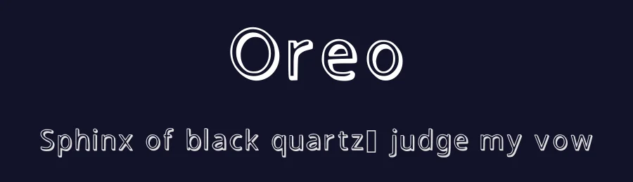 Oreo by Federico Panelli — Decorative Font — thumbnail 2