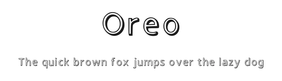 Oreo by Federico Panelli — Decorative Font