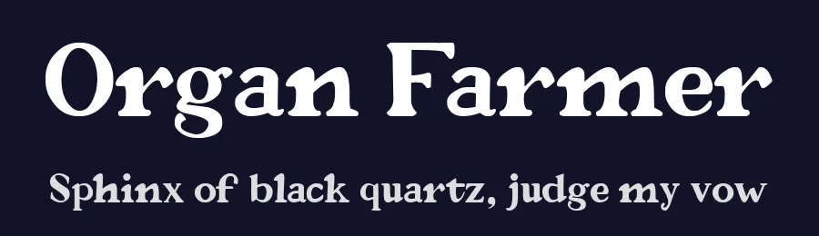 Organ Farmer by Pria Rakhman — Serif Font — thumbnail 2