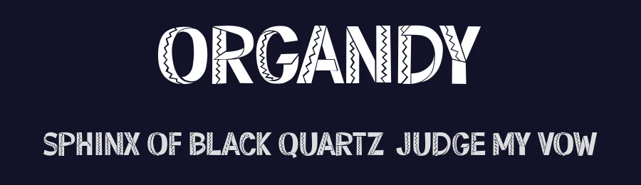 Organdy by Vladimir Nikolic — Decorative Font — thumbnail 2