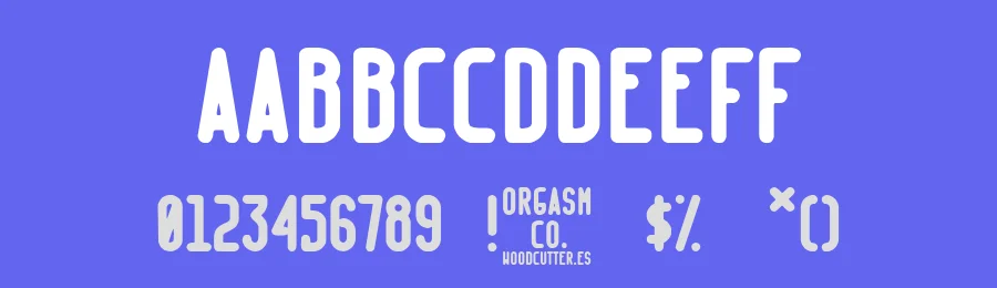 Orgasm Co. by Woodcutter — Sans Serif Font — thumbnail 3