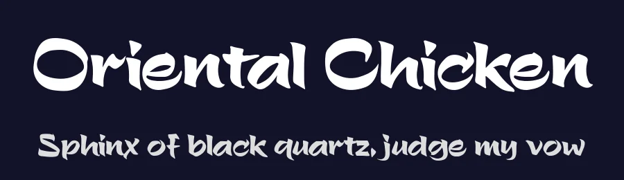 Oriental Chicken by BlackFridayFont FMF — Decorative Font — thumbnail 2