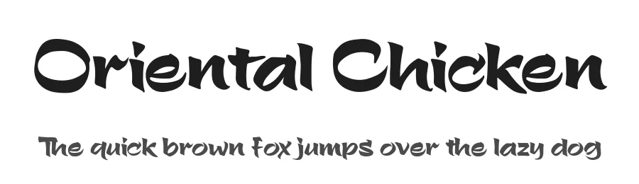 Oriental Chicken by BlackFridayFont FMF — Decorative Font