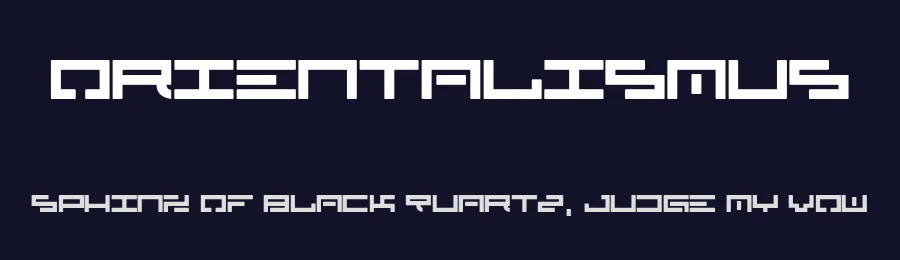 Orientalismus by Woodcutter — Display Font — thumbnail 2