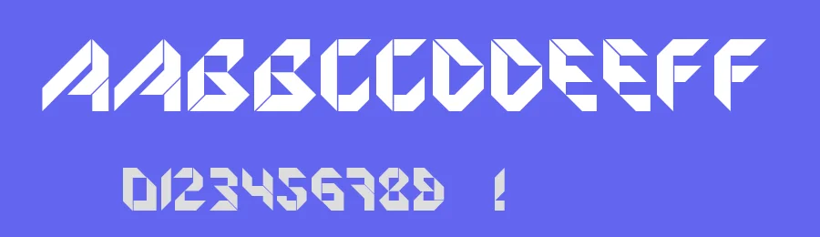 Origami by Peter Fritzsche — Display Font — thumbnail 3