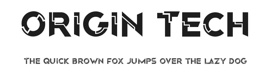 Origin Tech by Ronin Design — Display Font