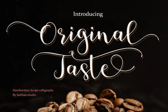 Original Taste Font by Sulthan Studio — Script Handwritten Font