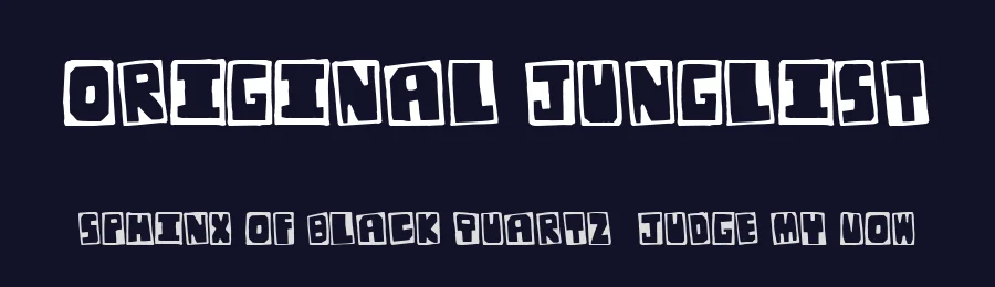 Original Junglist by I Like Fonts — Decorative Font — thumbnail 2