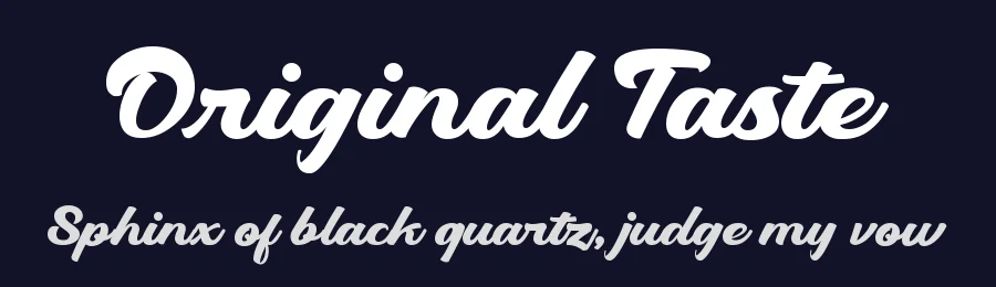 Original Taste by Joko Setiono — Script Handwritten Font — thumbnail 2