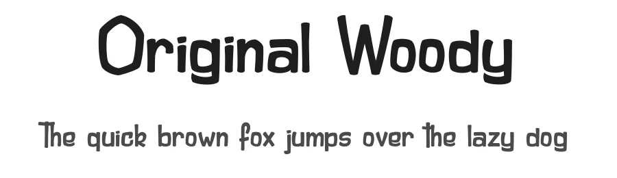 Original Woody by dcoxy - Greg Medina — Decorative Font
