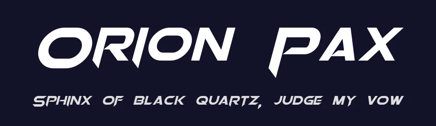 Orion Pax by Pixel Sagas — Display Font — thumbnail 2