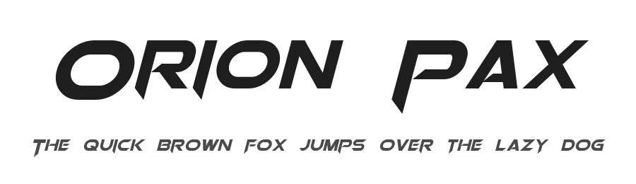 Orion Pax by Pixel Sagas — Display Font