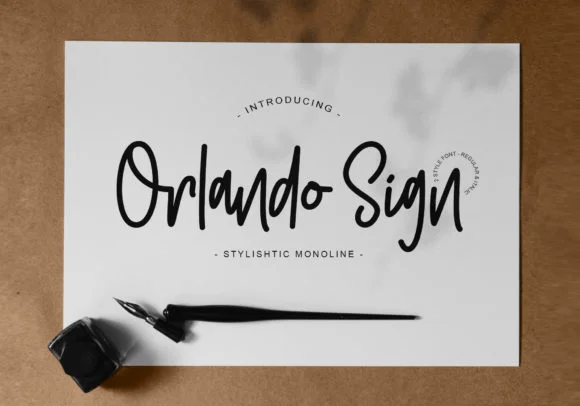 Orlando Font by Muntab_Art by Muntab_Art — Script Handwritten Font