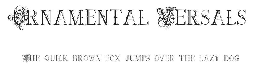 Ornamental Versals