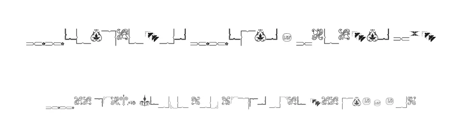 Ornamentos Orlas y Vinetas LGt by Manuel Lage — Dingbats Font