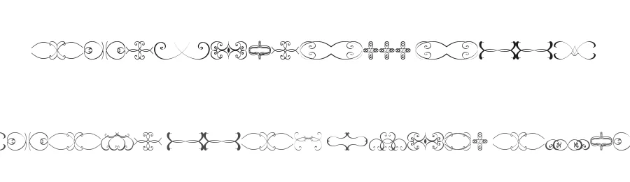 Ornamentsss TFB by zanatlija — Dingbats Font