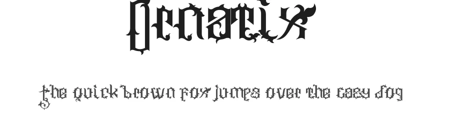 Ornatix by designstation β Blackletter Font