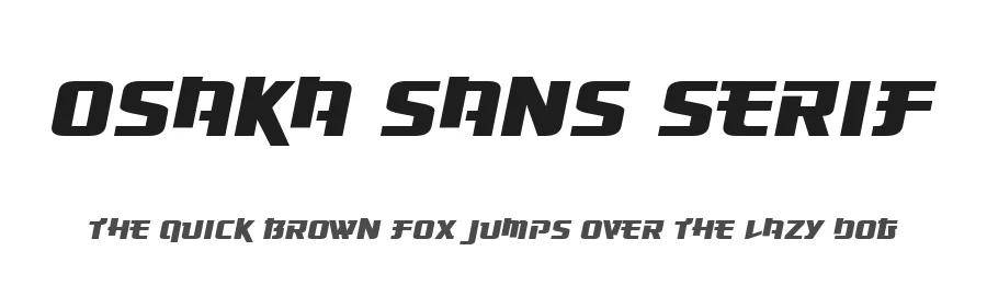Osaka Sans Serif by Vic Fieger — Decorative Font