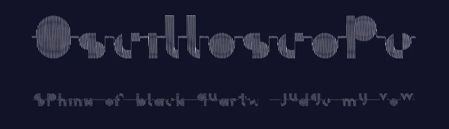Oscilloscope by model850 — Decorative Font — thumbnail 2