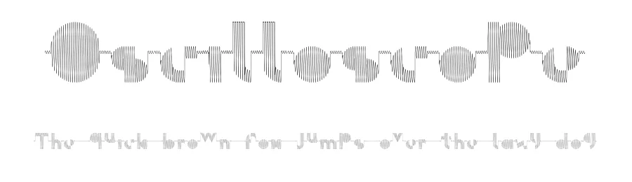 Oscilloscope by model850 — Decorative Font