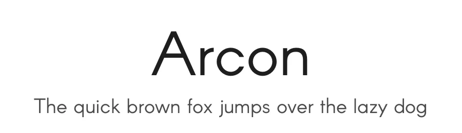 Arcon by Zarthwork — Sans Serif Font