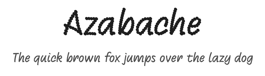 Azabache by Ariel Martín Pérez — Display Font